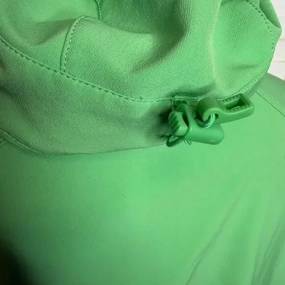 PATAGONIA Women's S Simple Guide Hoodie Lime Green Zip Front Outdoor Jacket - Picture 12 of 16